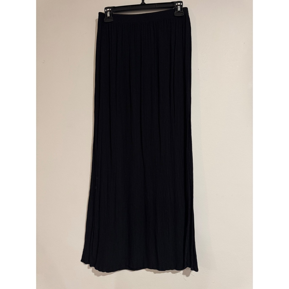 Kona Sol Swim Cover Up Skirt Womens Medium Black High Side Slits beachcover